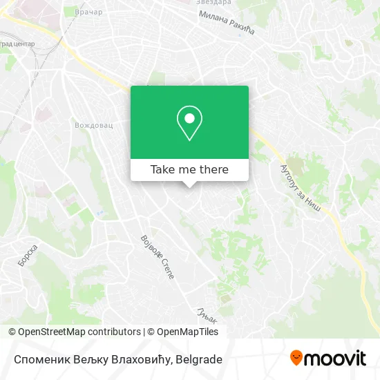 Споменик Вељку Влаховићу map