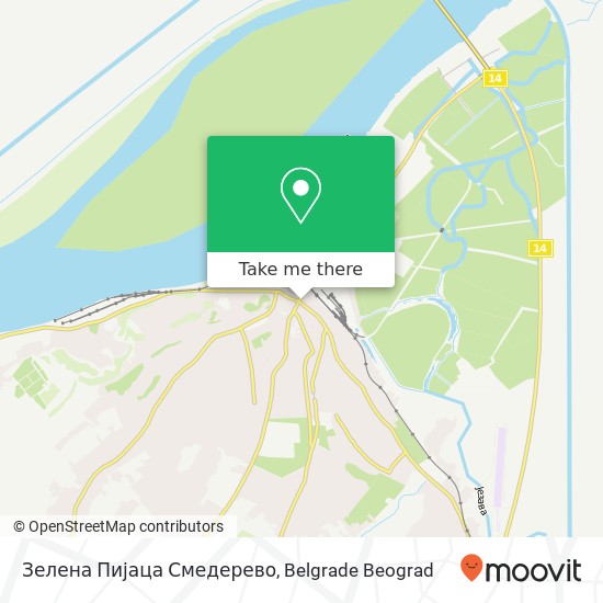 Зелена Пијаца Смедерево map