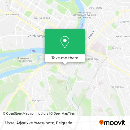 Музеј Афричке Уметности map