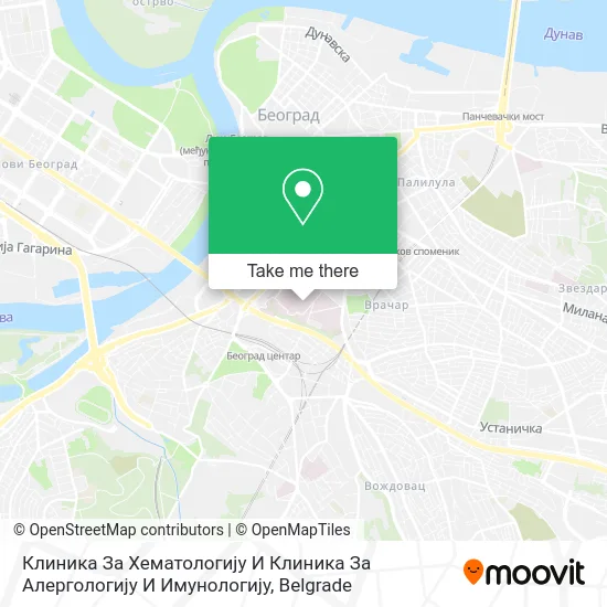 Клиника За Хематологију И Клиника За Алергологију И Имунологију map