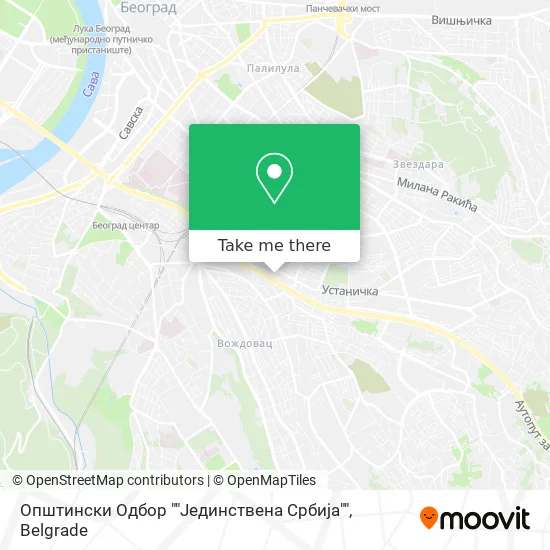 Општински Одбор ""Јединствена Србија"" map