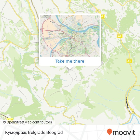 Кумодраж map