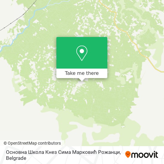 Основна Школа Кнез Сима Марковић Рожанци map