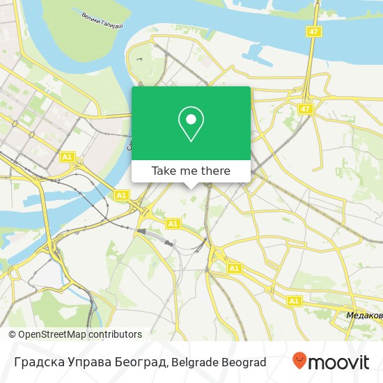 Градска Управа Београд map