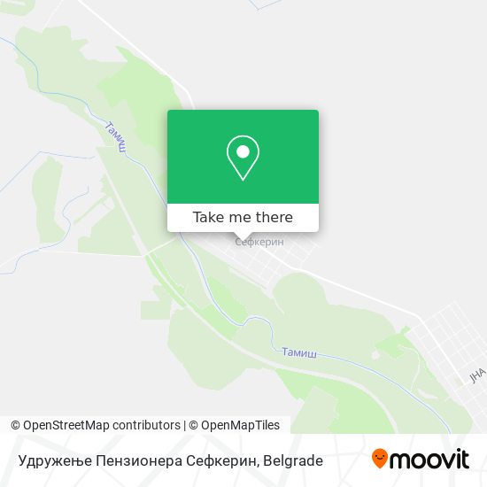 Удружење Пензионера Сефкерин map