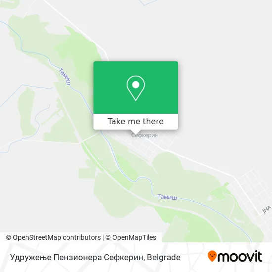 Удружење Пензионера Сефкерин map