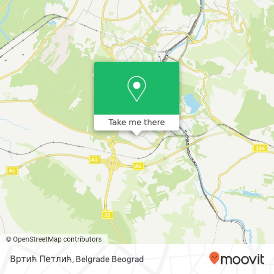 Вртић Петлић map