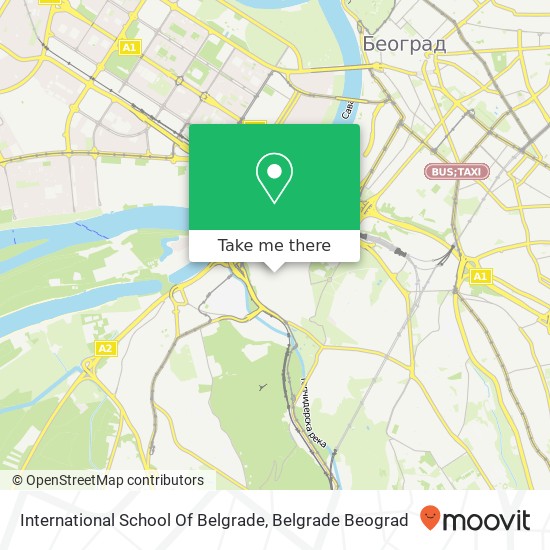 International School Of Belgrade map