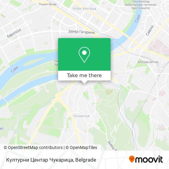 Културни Центар Чукарица map