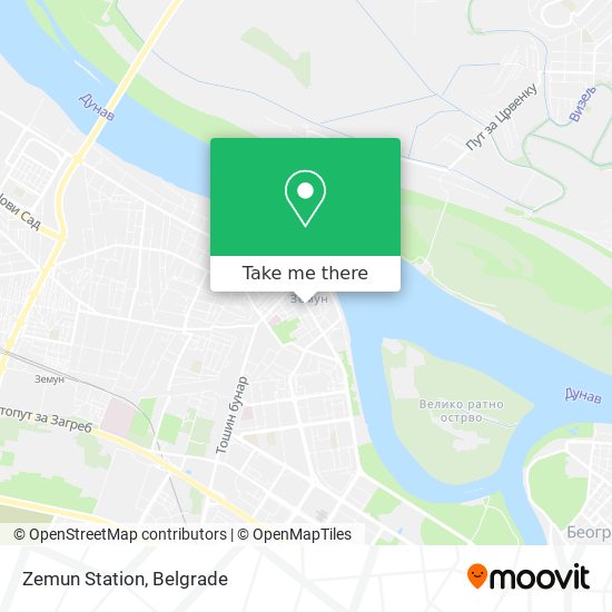 Zemun Station map
