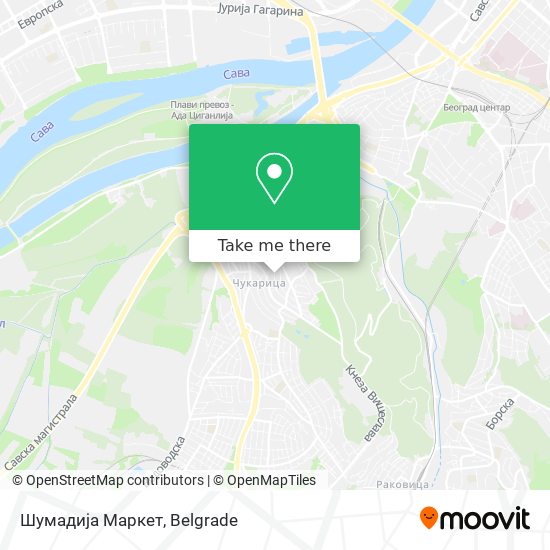 Шумадија Маркет map