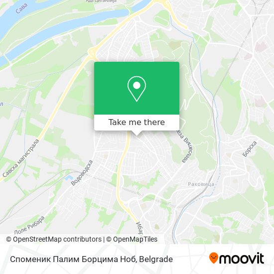 Споменик Палим Борцима Ноб map