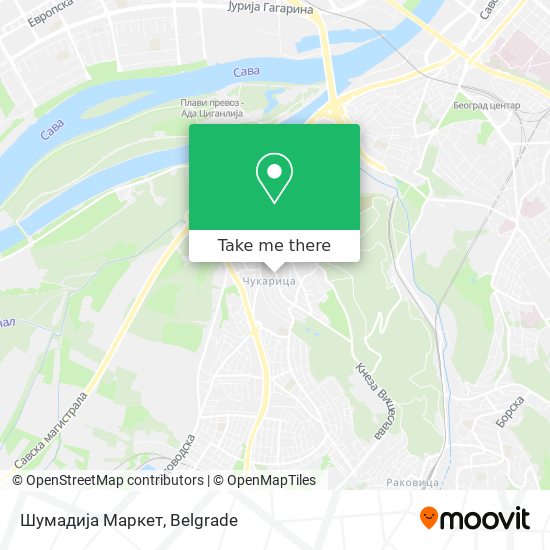 Шумадија Маркет map