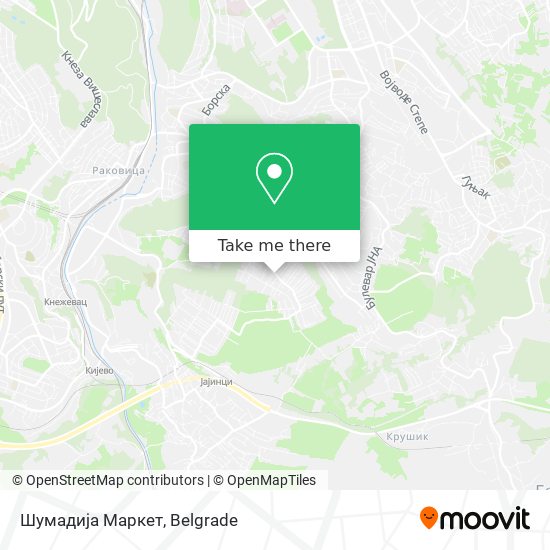 Шумадија Маркет map