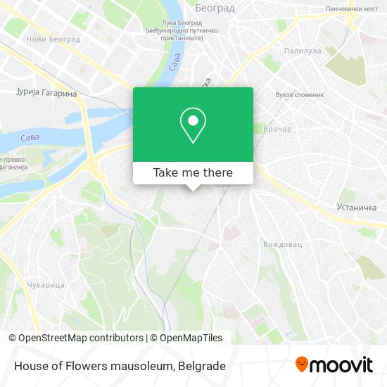 House of Flowers mausoleum map