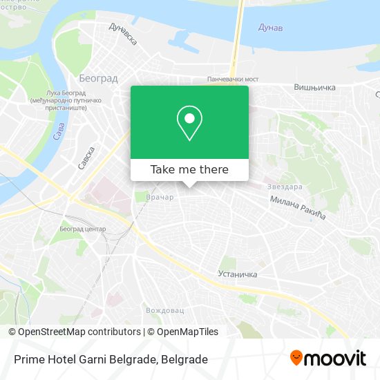 Prime Hotel Garni Belgrade map