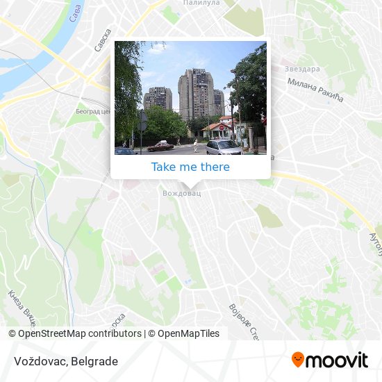 Voždovac map