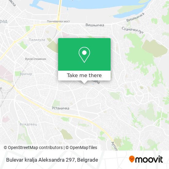 Bulevar kralja Aleksandra 297 map