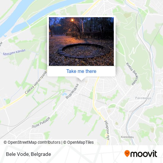 Bele Vode map