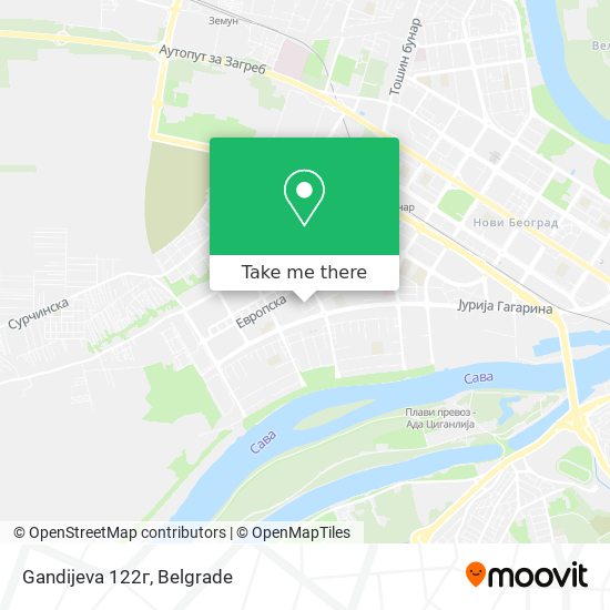 Gandijeva 122г map