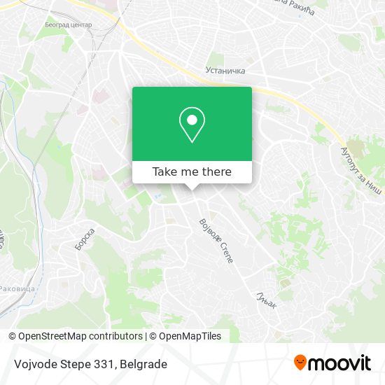 Vojvode Stepe 331 map