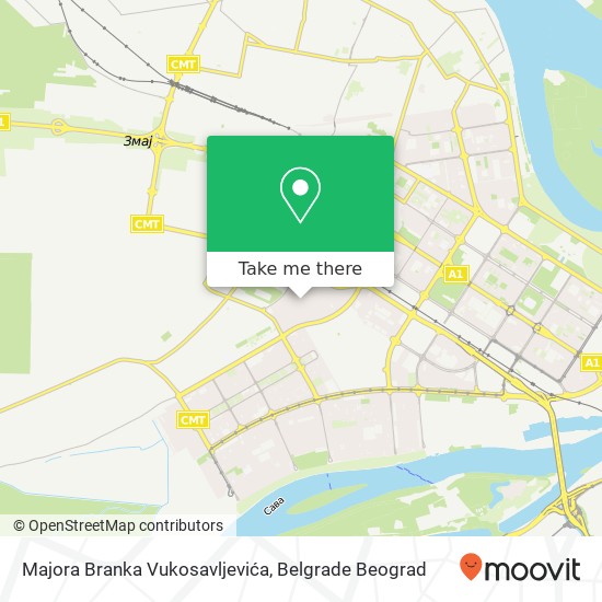 Majora Branka Vukosavljevića map