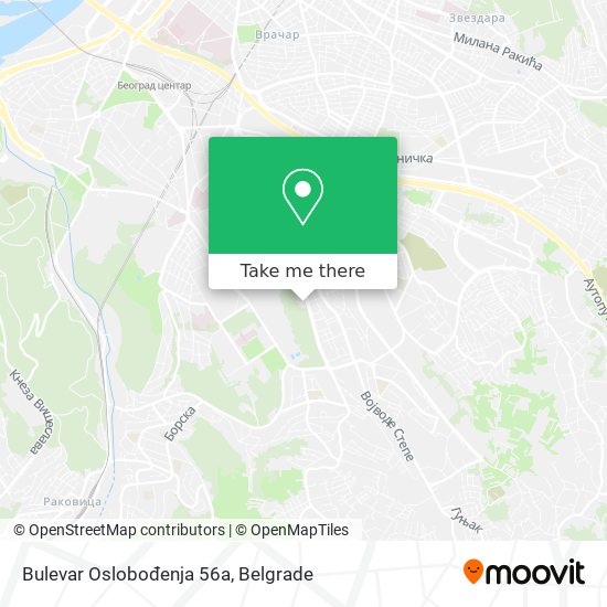 Bulevar Oslobođenja 56a map