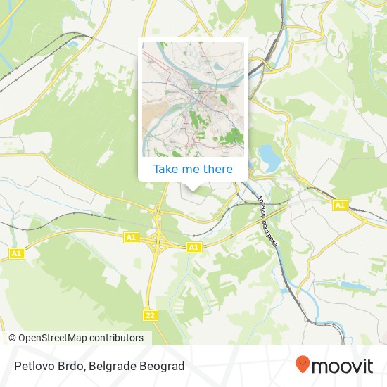 Petlovo Brdo map