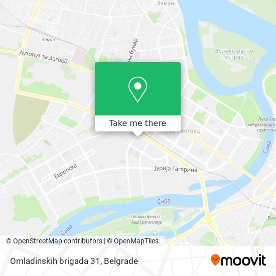 Omladinskih brigada 31 map