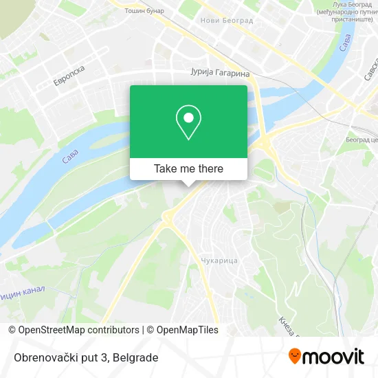 Obrenovački put 3 map