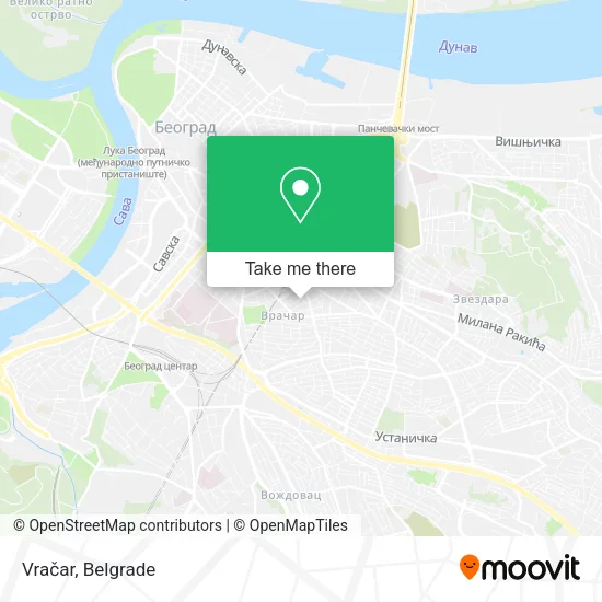Vračar map