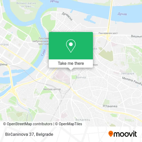 Birčaninova 37 map