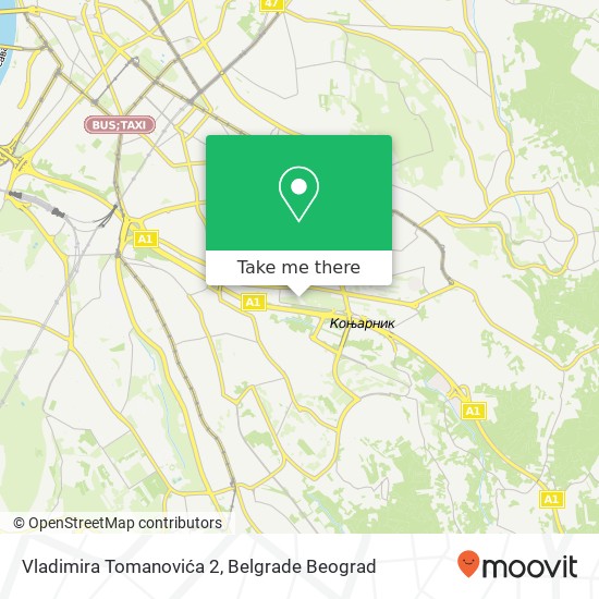 Vladimira Tomanovića 2 map