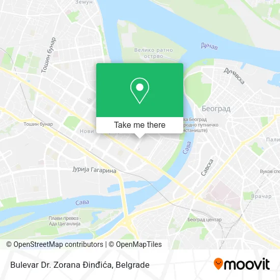 Bulevar Dr. Zorana Đinđića map