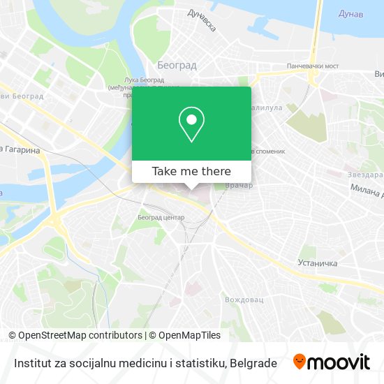 Institut za socijalnu medicinu i statistiku map