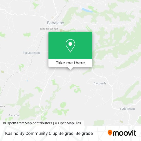 Kasino By Community Clup Belgrad map