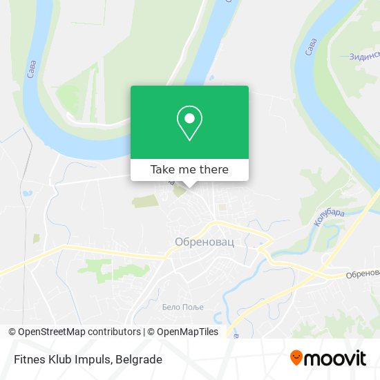 Fitnes Klub Impuls map