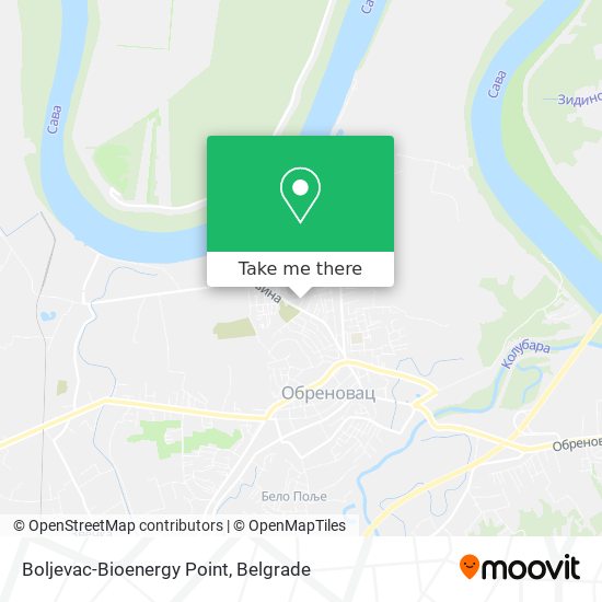 Boljevac-Bioenergy Point map