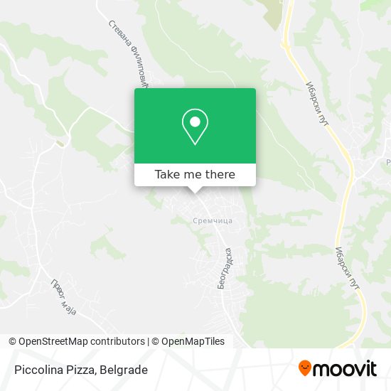 Piccolina Pizza map