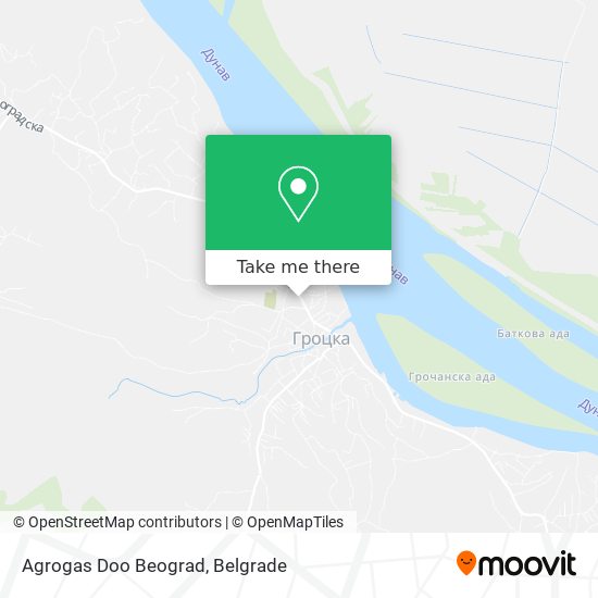 Agrogas Doo Beograd map