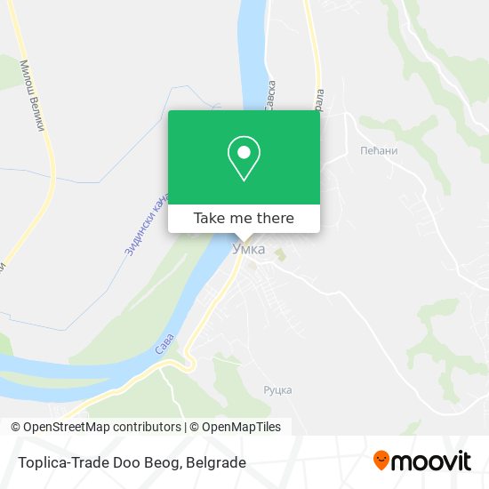 Toplica-Trade Doo Beog map