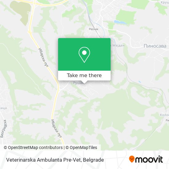 Veterinarska Ambulanta Pre-Vet map