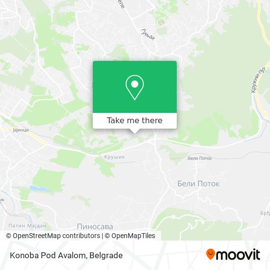 Konoba Pod Avalom map