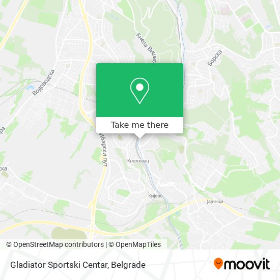 Gladiator Sportski Centar map