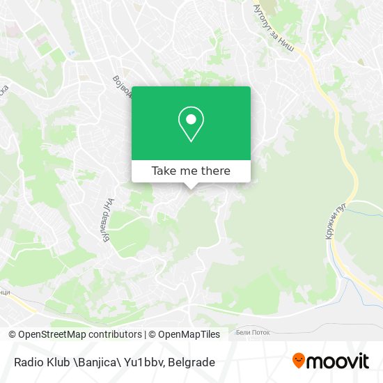 Radio Klub \Banjica\ Yu1bbv map