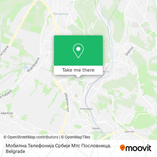 Мобилна Телефонија Србије Мтс Пословница map