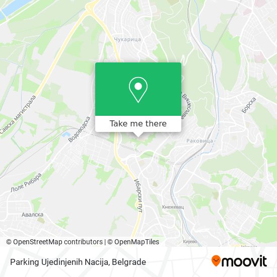 Parking Ujedinjenih Nacija map