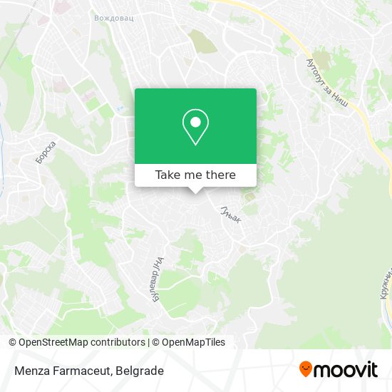 Menza Farmaceut map