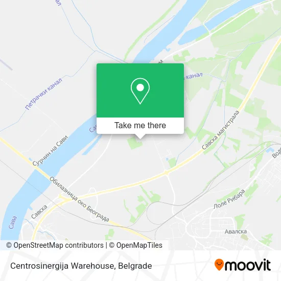 Centrosinergija Warehouse map