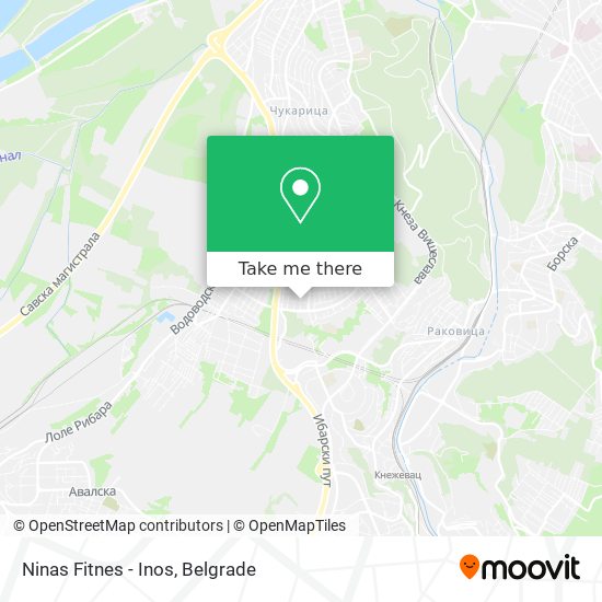 Ninas Fitnes - Inos map